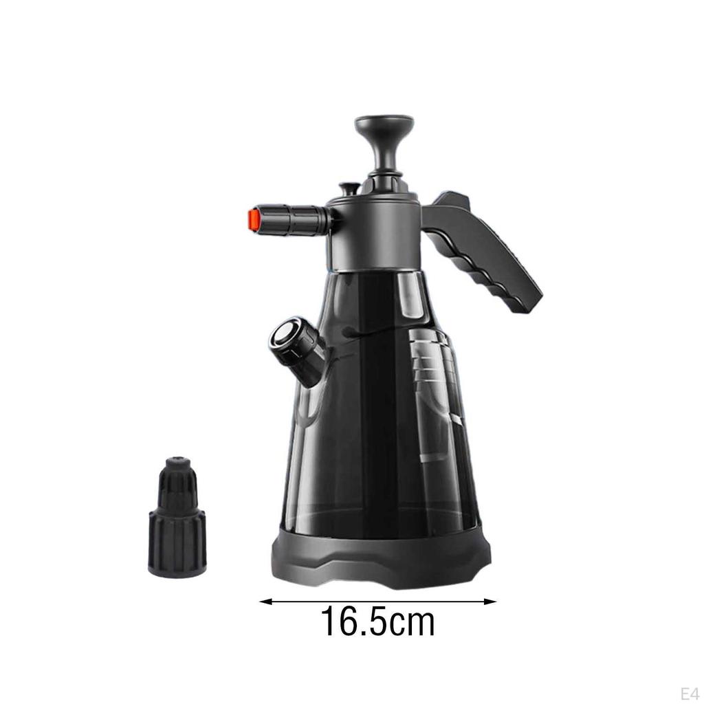 2.3L Foam Sprayer Hand Pressurized Soap Professional Easy To Use with 2 Nozzles for Car