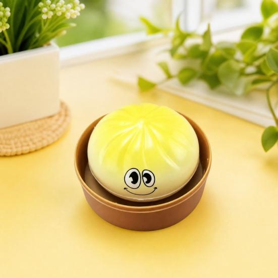 Cartoon Expression Dumpling Squeeze Relief Dough Toy Anxiety Stress