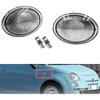 NJSBYL Clear Lens Side Fender Turn Signal Lamps for Fiat 500 500e 500c Abarth Pop Sport Cabrio Convertible Hatchback 2007-2019 Side Repeater Marker