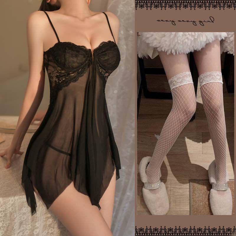 The Violent Consort's Lingerie: Passionate Flirt Nightgown Set for Enhanced Small Busts - Sexy Sleepwear for Women