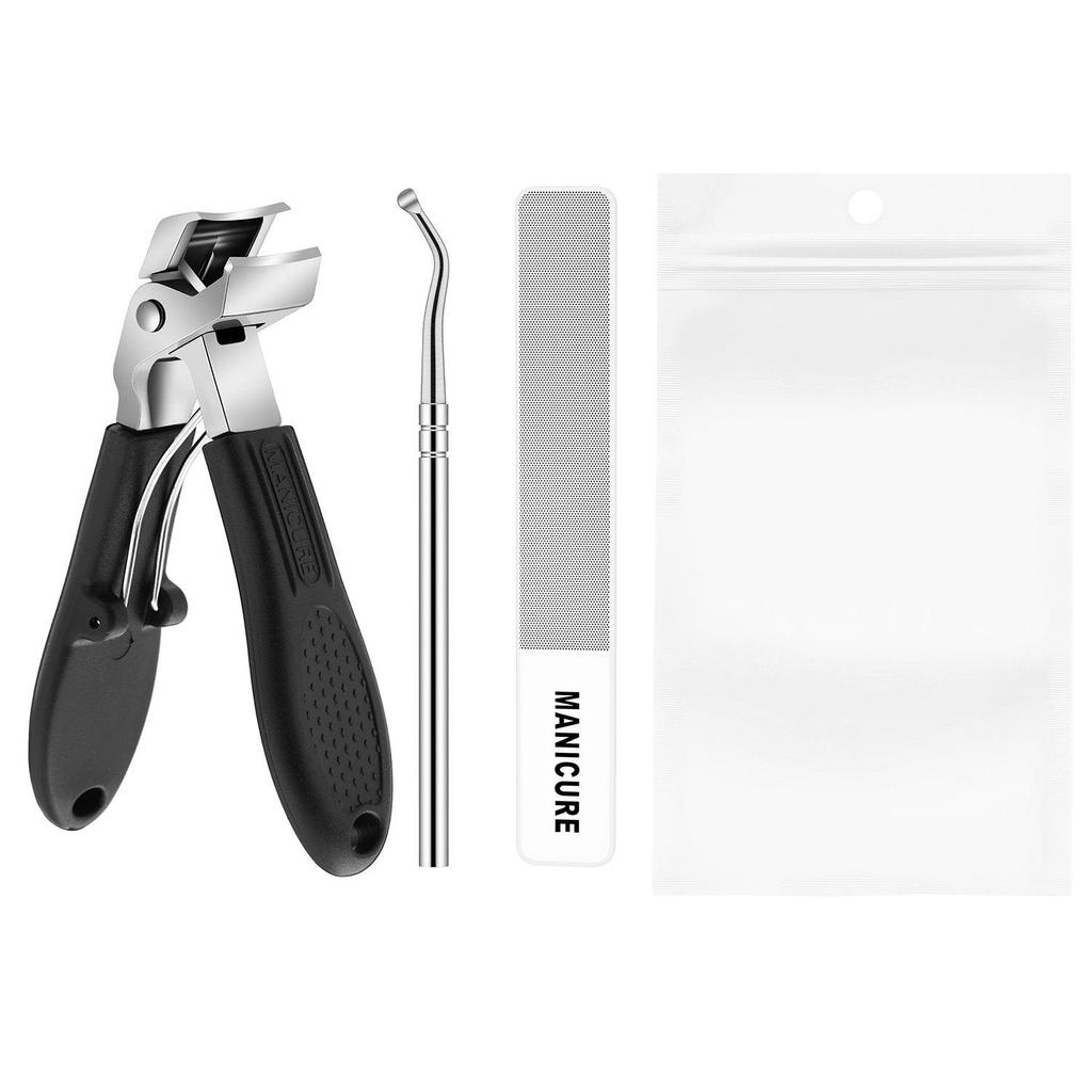 Angled Anti-Splash Ingrown Toenail Trimmers for Thick Nails