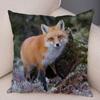 Cute Wild Fox Pillowcase Office Living Room Car Ornaments Home Pillowcase