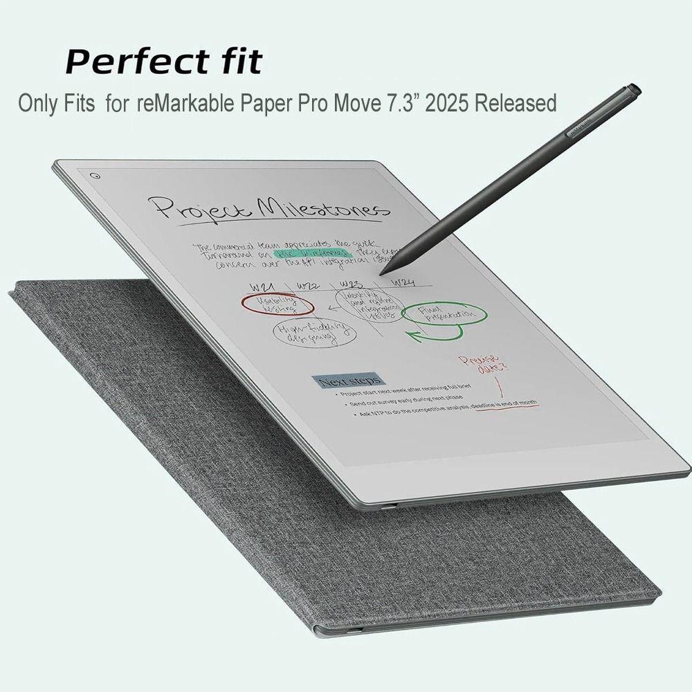Auto Sleep/Wake 7.3" Magnetic Case with Pen Holder Shockproof Protective Cover Ultra Slim for reMarkable Paper Pro Move 2026