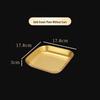Electroplated 201 Stainless Steel Rectangular Serving Tray