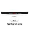 For Lada 4pcs Car Carbon Fiber Threshold Strip Anti Scratch Door Sill Protector Kalina Largus Priora Xray Granta Largus Samara