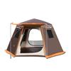 Automatic Hexagonal Camping Tent, Double Layer with Aluminum Poles for 3-8 People, Sun Protection & Rainproof