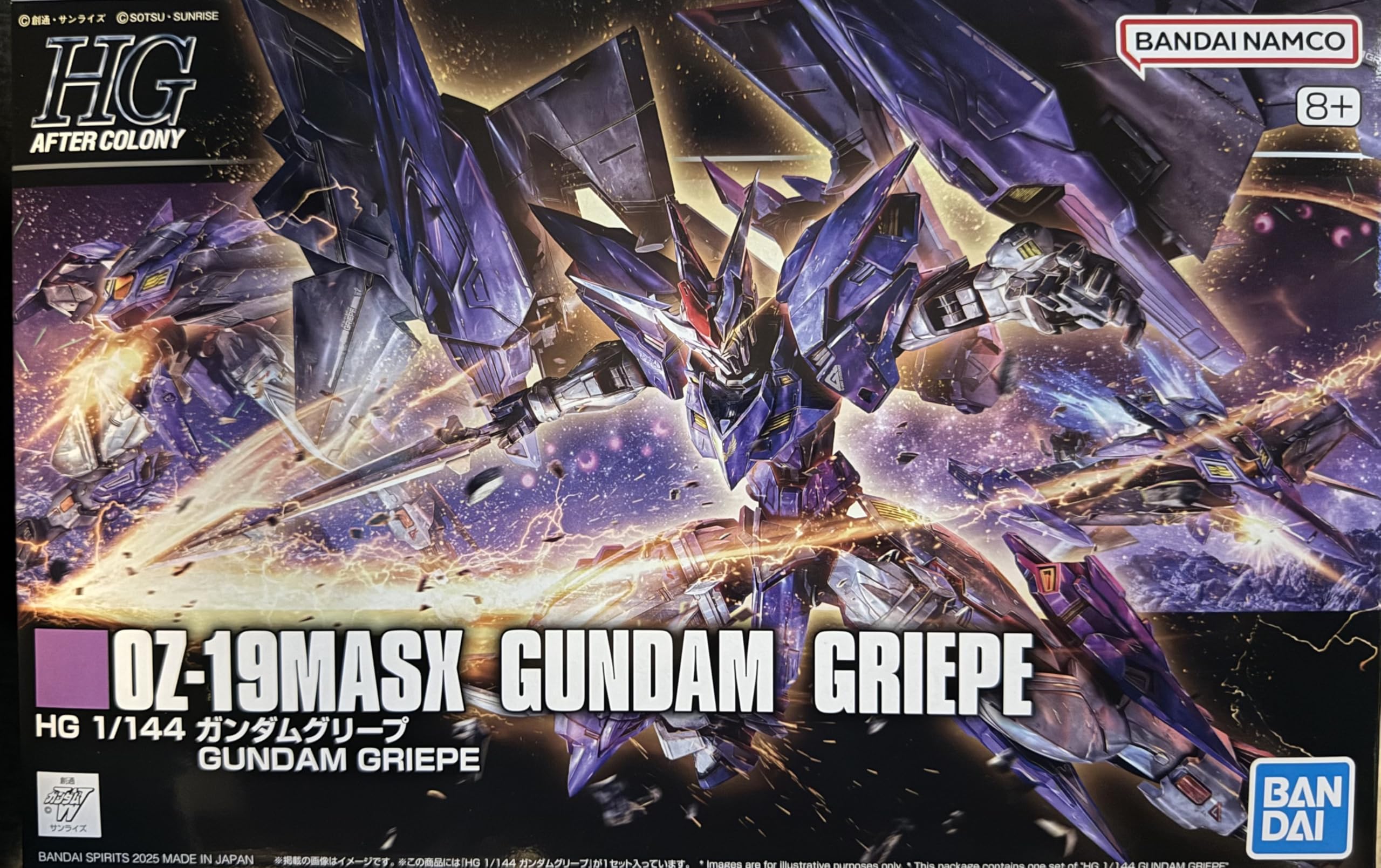 BANDAI SPIRITS HG Мобильный доспех Гандам Wing DUAL STORY Гандам Грип Масштаб Пластиковая модель-конструктор G-UNIT 1/144 Предварительно окрашенный