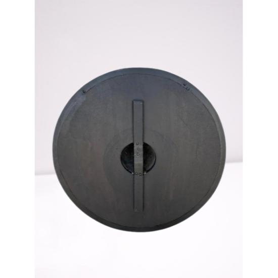 24 colių medinis skydas Viduramžių vikingų apvalus raudonas rankų darbo Cosplay skydo kopija