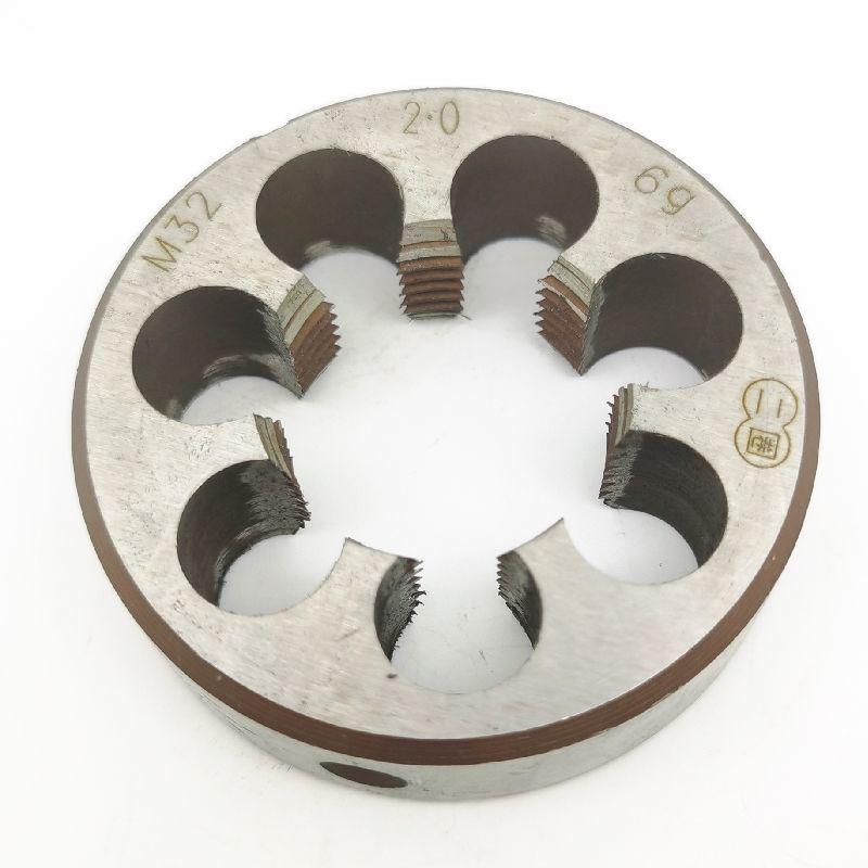 High-Speed Steel Round Die M30-M32, Various Pitches, Right/Left Reverse Thread, Stainless Steel