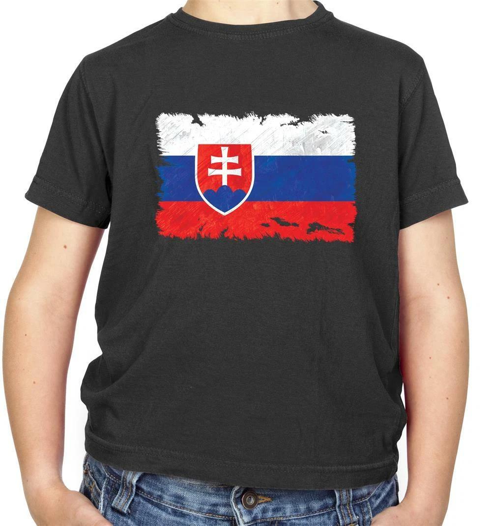 Slovakia Flag Kids T-Shirt - Bratislava - Europe - Republic - Country - Travel 140