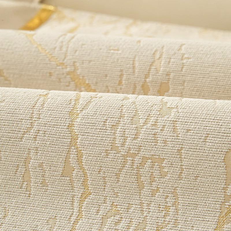 Four Seasons Universal-Sofabezug aus Chenille, Sofapolster, goldene Linie, gestreifte Sofamatte für Wohnzimmer, rutschfestes L-förmiges Couchkissen