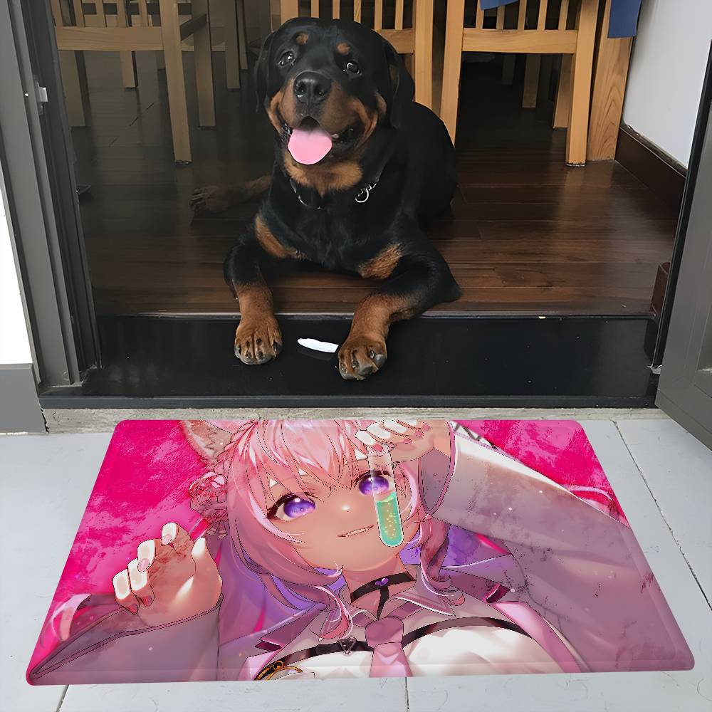 Hakui Koyori Anime Bathroom Mat Anti-slip Absorb Water Long Strip Cushion Bedroon Mat Welcome Doormat