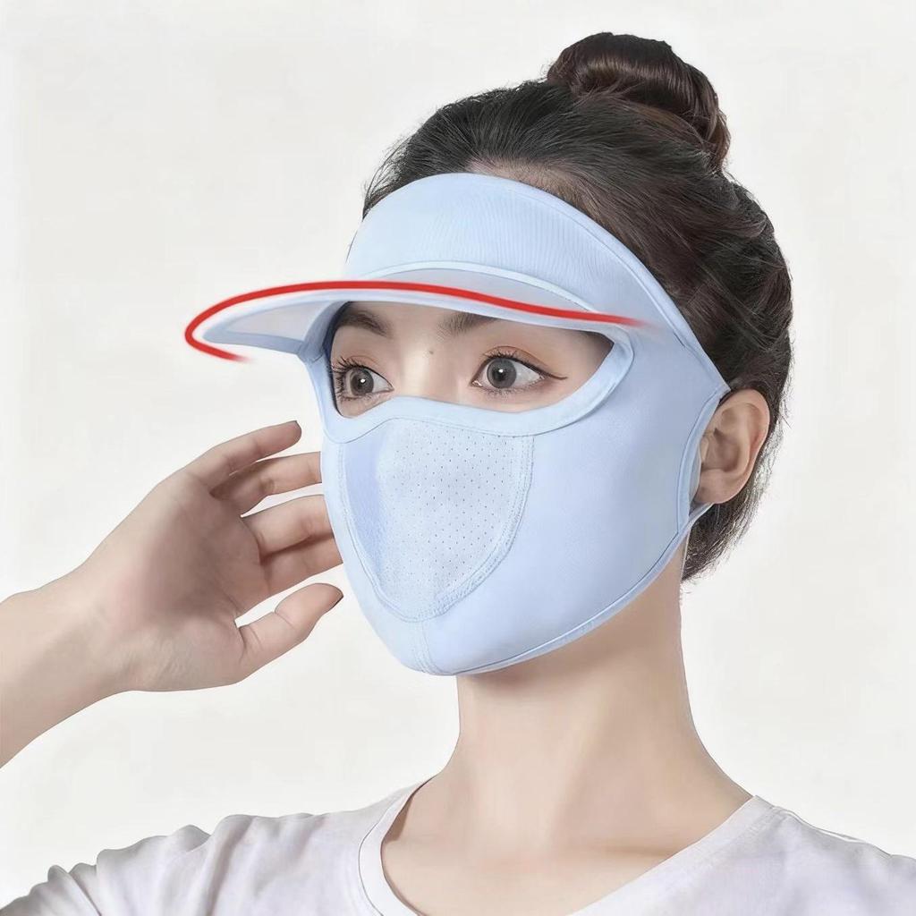 Cycling Sun Protection Full Face Mask - Breathable, Slimming Design