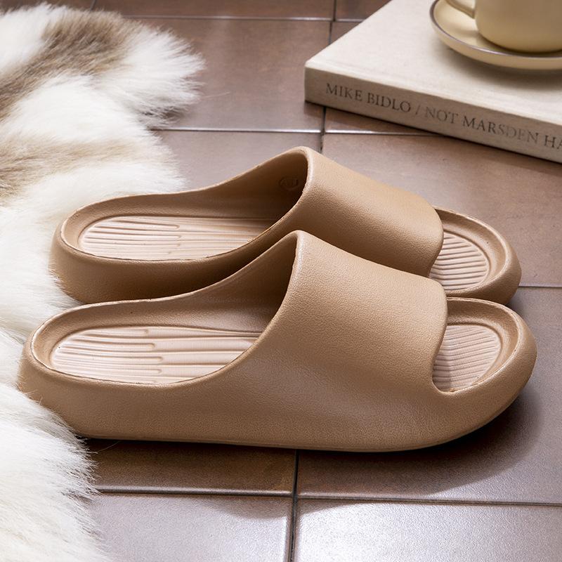 Romantisk blomstermønstret stil Hjemme- og utendørs klesscene, Kvinners foretrukne trykte pustende tøfler, Moteslippers, Flat hæl