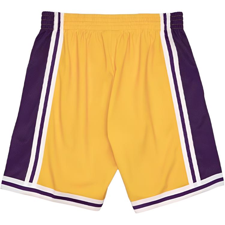 Mitchell X Ness NBA Big Face 2.0 Los Angeles Lakers Mens Shorts SHORBW19147-LALLGPR