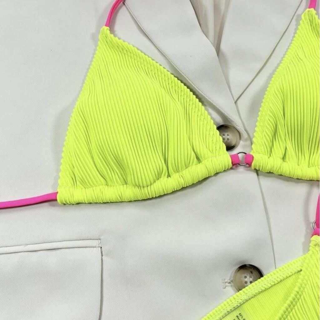2024 Sexy Bikini with Toothpick Fabric - European and American Style Split Swimsuit