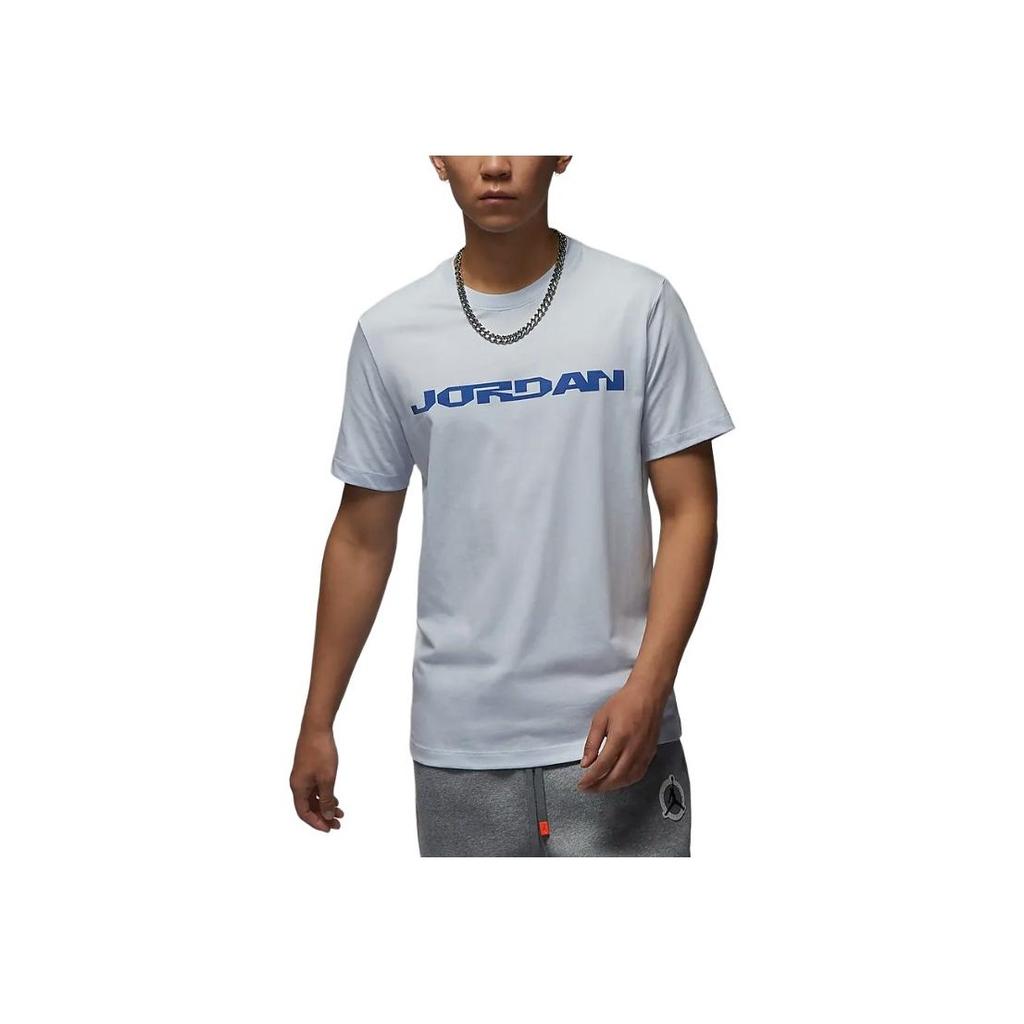 Jordan MVP Cotton Crew Neck Pullover Short Sleeve T-Shirt Men Tops Football-Grey Game-Royal FZ1976-085