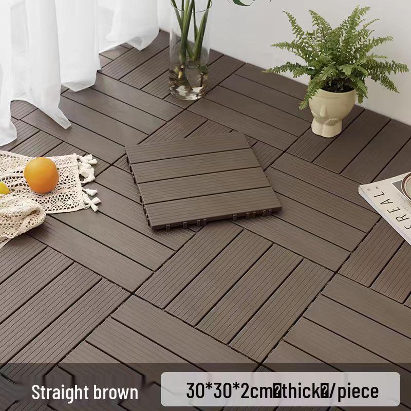DIY Outdoor Interlocking Plastic Terrace and Courtyard Flooring