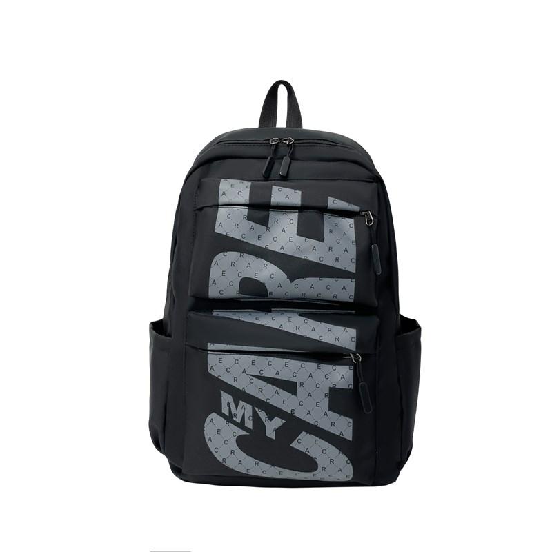 Letter Print Men's Backpack Women's Backpack Large Capacity Student Schoolbag