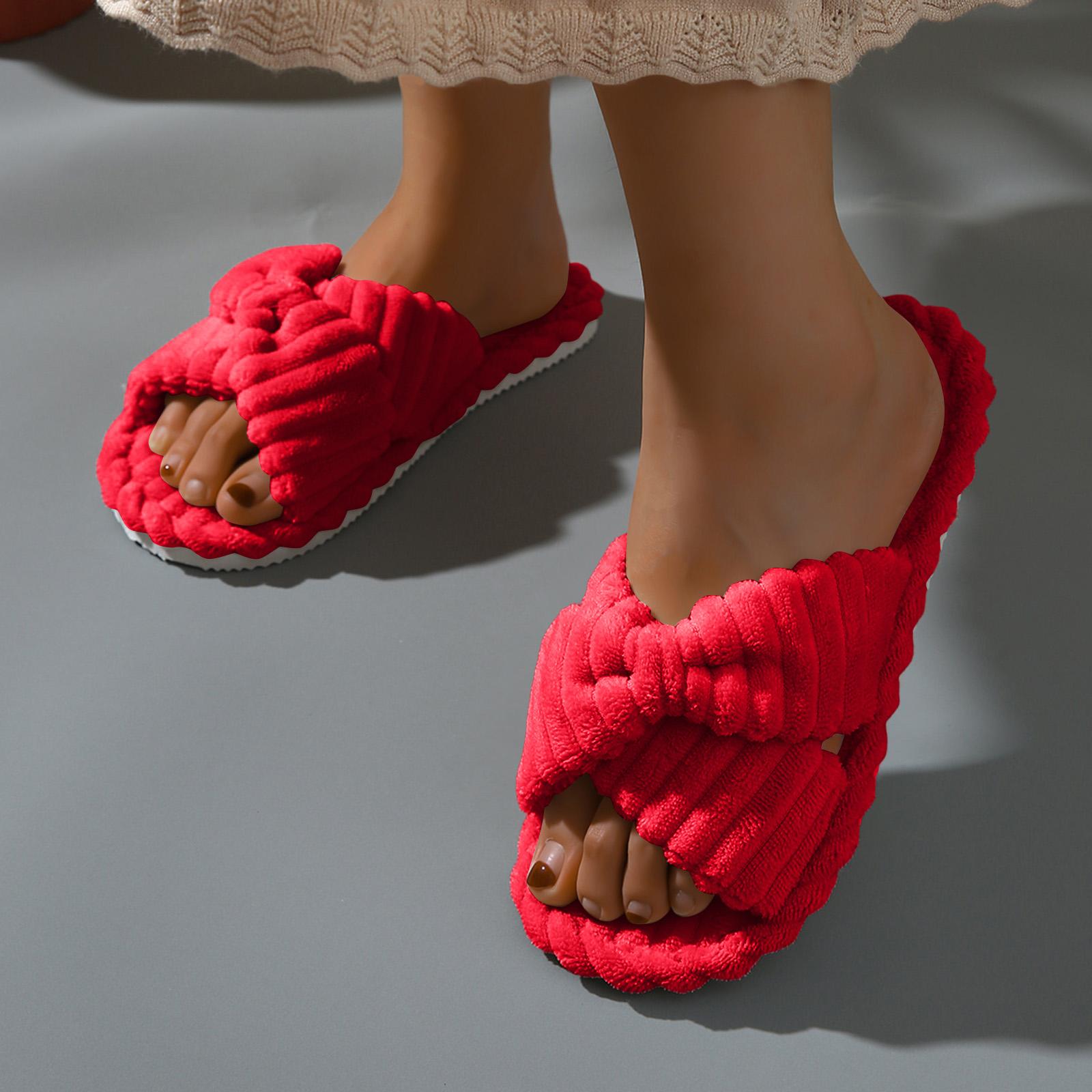 Women S - Slippers Casual IndoorOutdoor Shoes For All Seasons 41 красный 1000₽