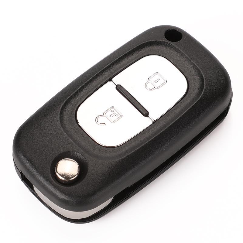 Kompatible Renault 2-Tasten Klappschlüsselgehäuse Ersatz (Kein Logo)