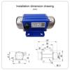 DC Bürstenloser 12V 24V Vibrationsmotor Hochfrequenzumwandlung Miniatur-Vibratormotoren Mit Regler Digitalanzeige