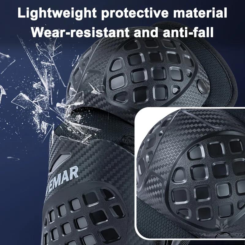 Set di Protezioni per Motociclista da Uomo VEMAR Approvato CE Protezioni per Ginocchia e Gomiti Attrezzatura Sportiva Protezione Anti-Graffio per il Corpo