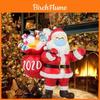 Encantadores Enfeites de Árvore de Natal Apresentando o Papai Noel Usando Máscara para Alegria Festiva
