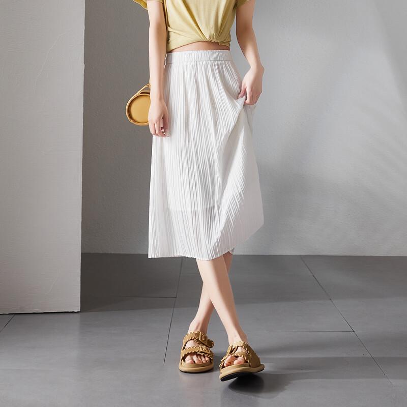 SOFSIL Women's Pleated A-Line Skirt