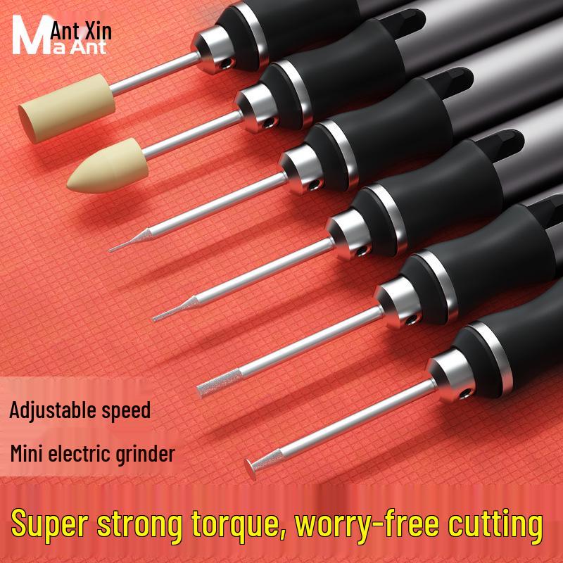 Electric Handheld Wood Carving & Polishing Tool - Mini Grinder & Engraving Pen