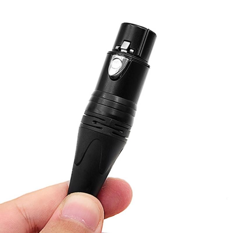 Professional USB C Male to 3Pin Female Mic Cable Dynamic Mic Recording Cord Converters Wire for Dynamic Microphones