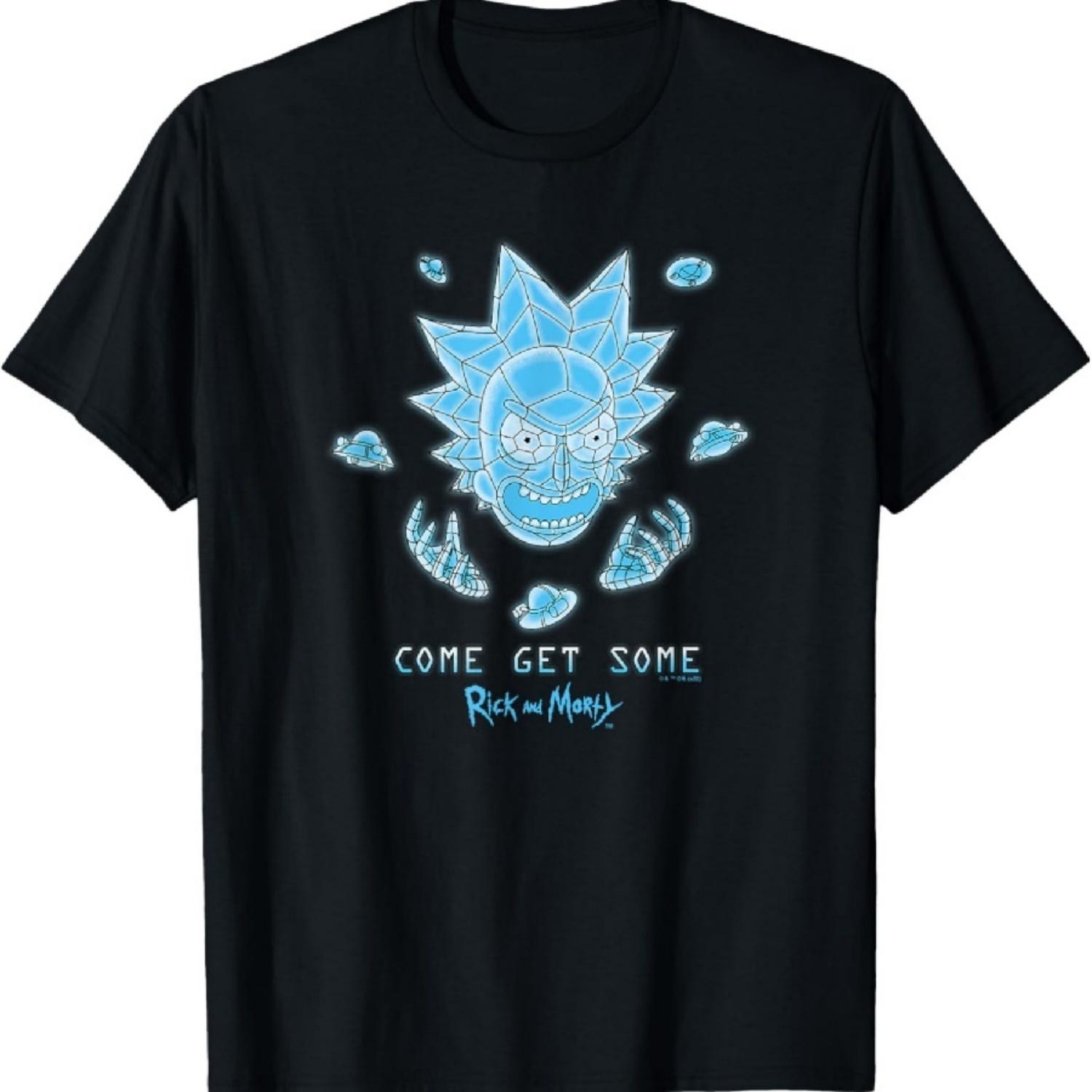 

Rick & Morty Rick Final Boss Come Get Some Poster T-Shirt XXXXXL чорний
