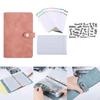 A6 Envelopes Binder Wallet, PU Leather Budget Planner Notebook with 8Pcs Zipper Pockets,Coupon