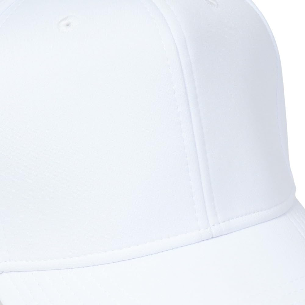 MIZUNO Baseball Size M Cap, Six-Panel All-Knit, White,