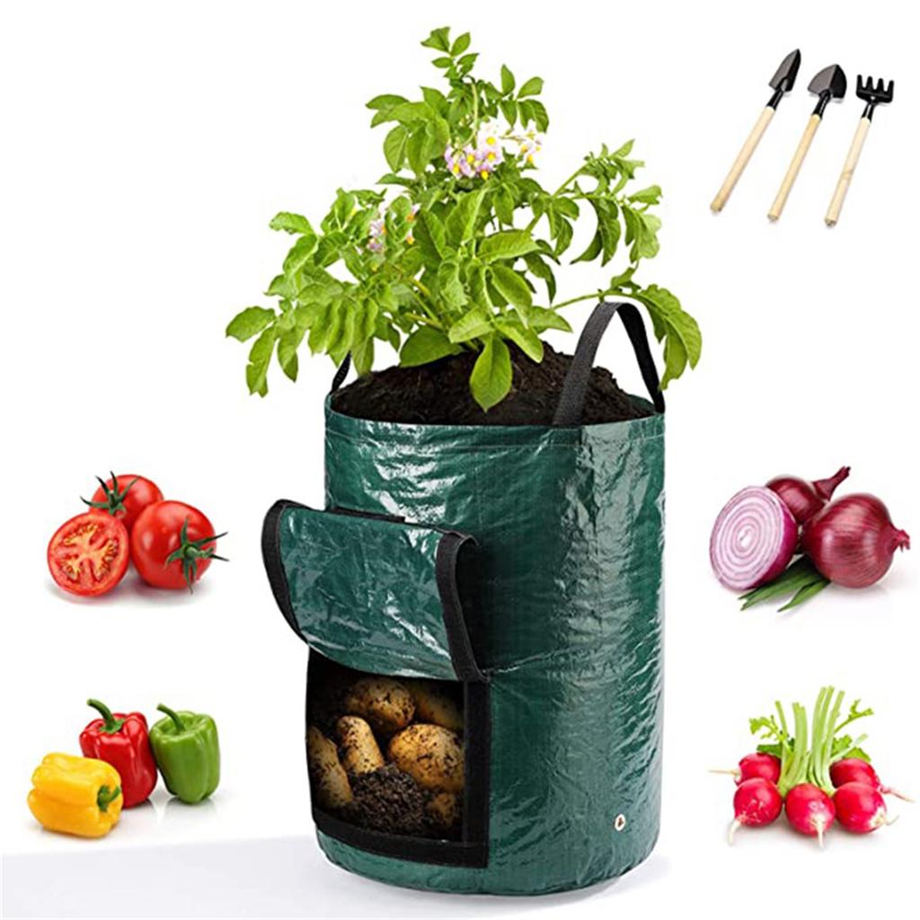 Planting Bag PE Environmentally Friendly Breathable Plant Grow Pouch Garden Planting Bag Gardening Tool
