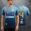 T-shirt Stampata 3D Traspirante Asciugatura Rapida Top Sportivo Casual Abbigliamento per Fan F1
