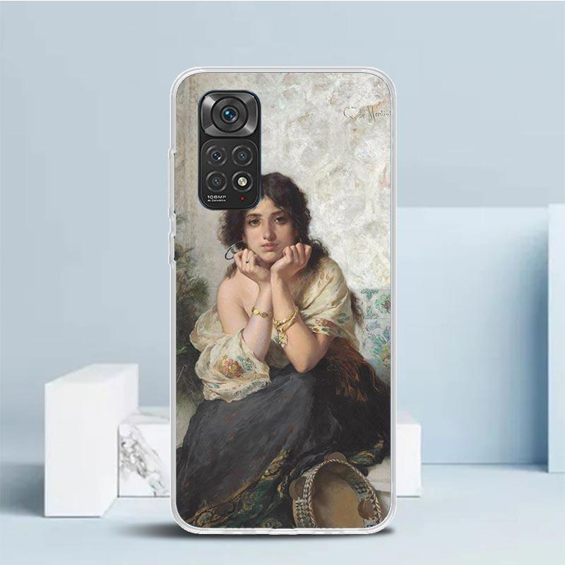 Paint Art Renaissance Phone Case For Xiaomi Redmi Note 15 14 14S 13 12S 12 Pro Plus 11S 11 11T 11E 10S 10 + Soft TPU Back Cover