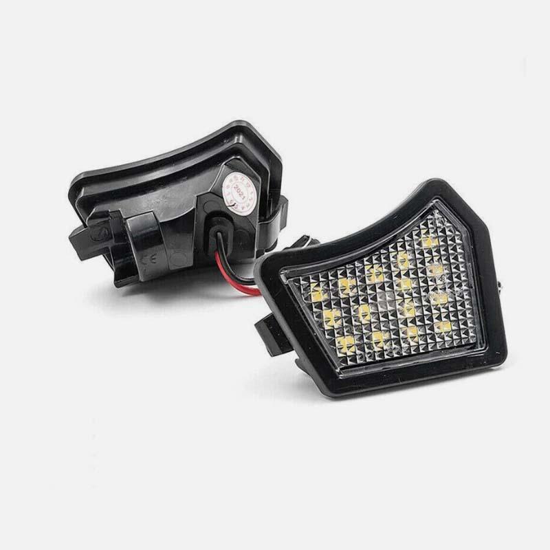 2Pcs Led Rearview Mirror Downlights Suitable For S60 S80 V50 V70 Xc70 And Xc90 Cars