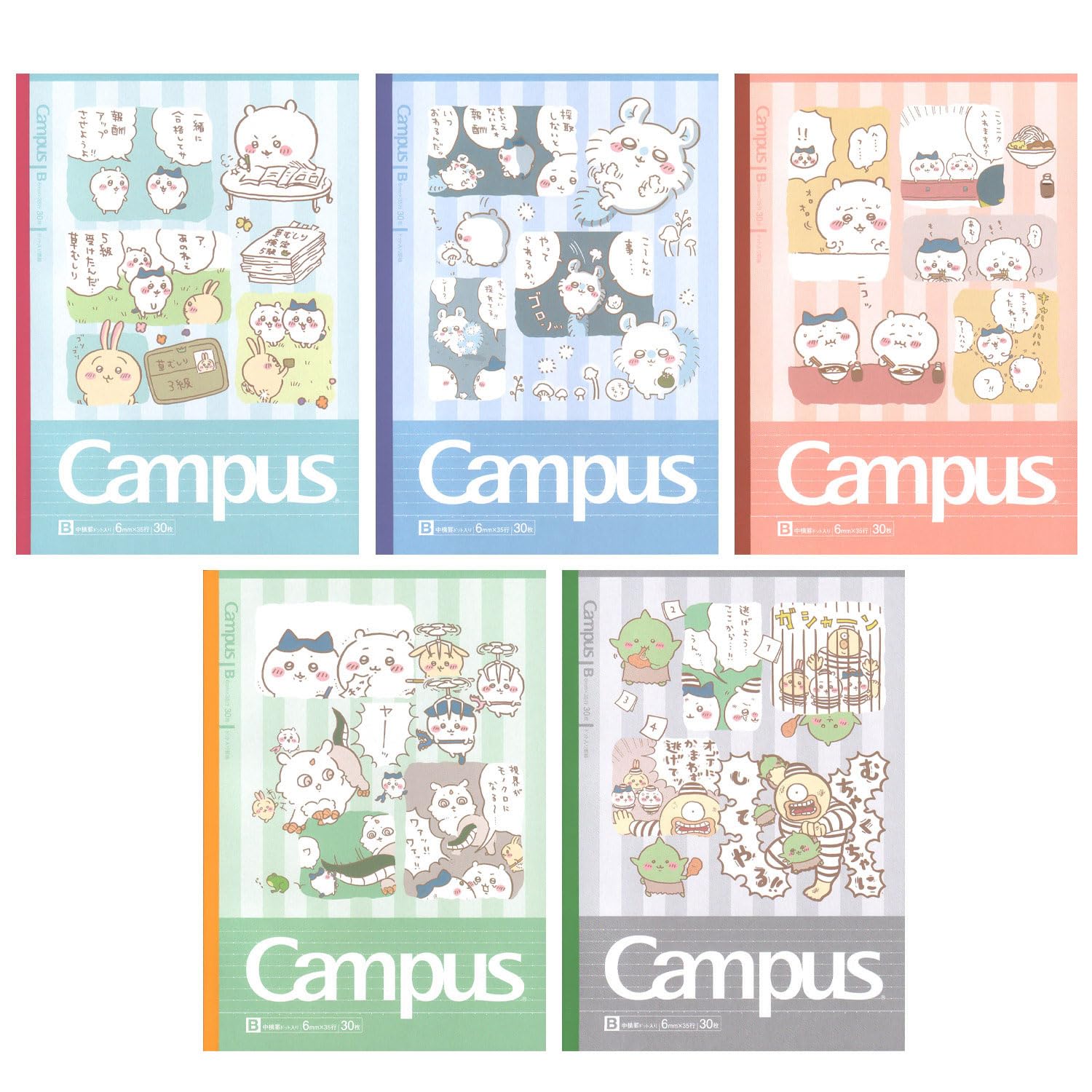 

Канцелярские товары Sunstar Chiikawa Campus Notebook S2691639 Блокнот, в точку, в линейку, Chiikawa,