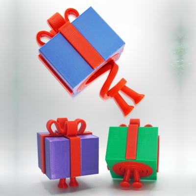 Impreso en 3D Navidad Colorido Decorativo Primavera Regalo de Navidad Juguete Hombre de Regalos