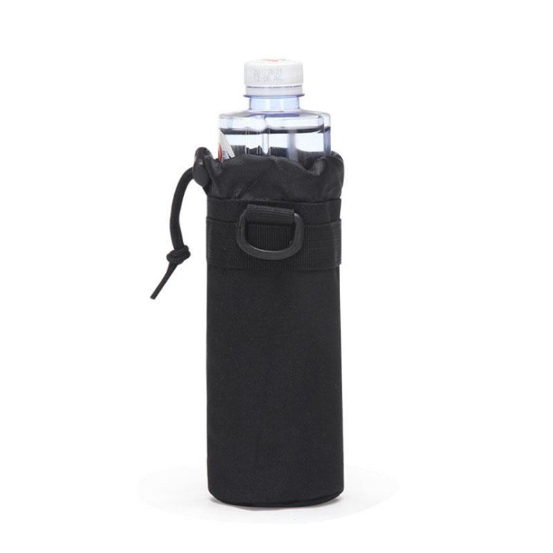 

Tactical MOLLE Water Bottle Pouch 600D Nylon Drawstring Water Bottle Holder Bag for Outdoor Hiking Camping Hunting Travel