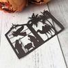Árvore de camelo de natal, corte de metal, moldes para scrapbooking, papel, cartão, relevo, estêncil