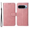For Google Pixel 10 Pro/Pixel 10/Pixel 9/Pixel 9 Pro Leather Case 3 Card Slots Stand View Phone Cover Calf Texture