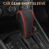 Universal Car Shift Lever Cover PU Leather Full Wrap Protection Hand Brake Cover Breathable Anti-Slip Interior Gear Shift Protec