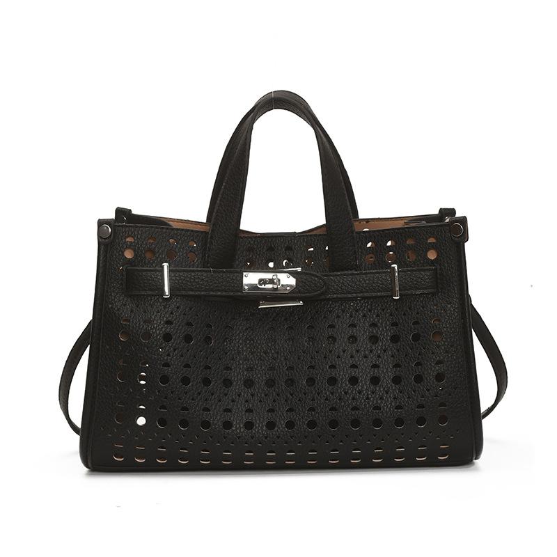 Hohlmode Einfarbig Tragbar Klein Quadratisch Tasche Damen Neu Vielseitig Lässig Schulter Umhängetasche