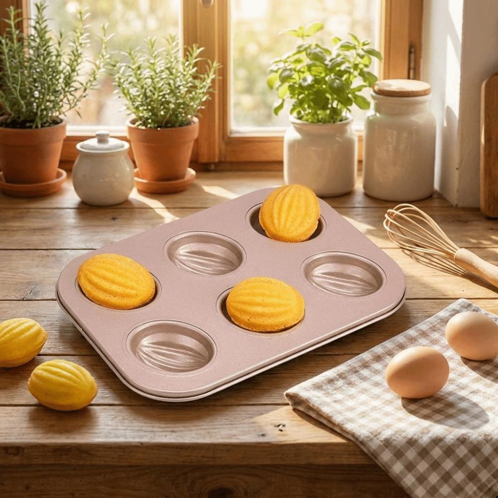 Easy Release Olive-shaped Muffins Mold Carbon Steel Baking Pan Bakeware Dessert Mold DIY Dessert
