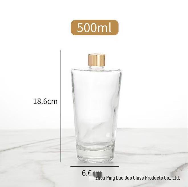 In Stock Inverted Cone Glass Aroma Diffuser for Essential Oils, No-Fire Rattan Fragrance Evaporation Bottle for Home and Hotel Decor.