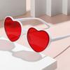 Retro UV400 Protection Heart-Shaped Sunglasses Halloween Cosplay Party Glasses Summer Beach Shades for Women
