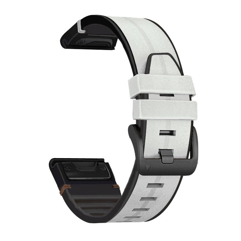 

Шкіряний ремінець 22 мм 26 мм для Garmin Fenix ​​5 5X Plus 6 6X 7 7X Pro Ремінець для смарт-годинника Garmin EPIX Quatix 7 Pro/Tactix 7 26mm