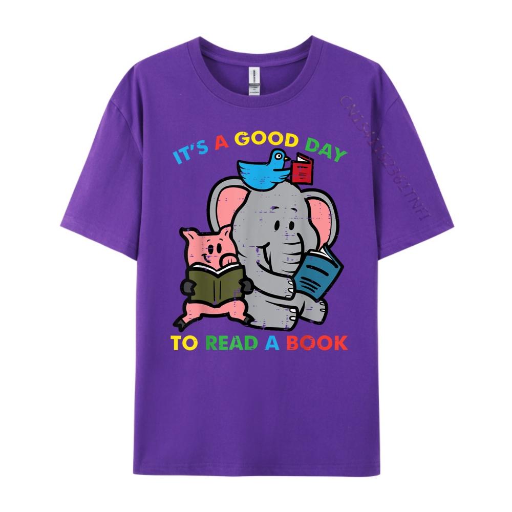 Its A Good Day To Read A Book Animals Reading Librarian Christian Tshirt Men Camiseta Masculina Big Size Easter Sunday